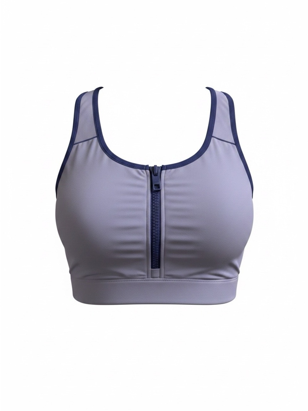 NWOT!! Balance Athletica Vitality Isotope Zip Sports Bra Top Celestite Purple S
